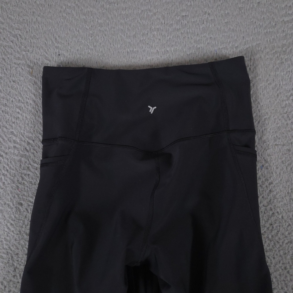 Old Navy Pants Women Medium Black Slim Boot-Cut Powersoft High-Rise Pockets Yoga - Picture 8 of 10
